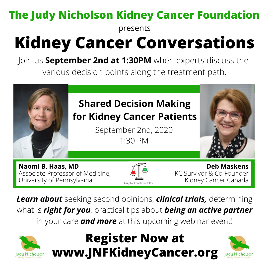 Webinar Judy Nicholson Kidney Cancer Foundation
